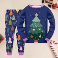 thumbnail image 2 of NOLDARES Little Boys Girls Christmas Pajamas for Toddler Clothes Set Snowman Long Sleeve Cotton Kids Pjs Fall Winter Sleepwear 6-24 Months 2t 3t 4t 5t 6t 7t 8t 9t Children,Dark Blue,2-3 Y, 2 of 6