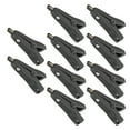 thumbnail image 3 of 2 Poles Electronic Test Clamp, Portable 25mm Opening Replacement 10A Rated Current Insulated  Clips 10Pcs  For Car Battery Black, 3 of 8