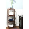 Bamboo 4-Tier Vertical Shelf, Espresso