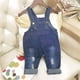 thumbnail image 5 of Odeerbi 1-5 Años Chicos Niñas Verano Denim Overalls Correa Desmontable Bib En General Desgarrado Jeans Casual Sin Mangas Denim Romper Mono, 5 of 9