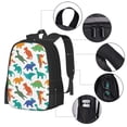 thumbnail image 2 of Easygdp Colorful Dinosaur Mochila de Gran Capacidad Minimalista Ideal para Escuela, Viajes y Uso Diario, 2 of 6