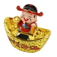 thumbnail image 1 of Wealth God Ornament, Solar Panel Statue Vivid Appearance Plastic  For Festival Gift Giving 680 Model,683 Model, 1 of 8