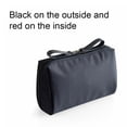 thumbnail image 3 of Decodeary Solid Color Cosmetic Bag Makeup Case Waterproof Pouch Travel Fashion Large Capacity Handbag Multifunctional for S/Blakc Red, 3 of 9