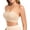Nude, variant on Women's Non-Slip Padded Strapless Bandeau Bra - Wireless Tube Top Bra with Clear Straps Included
