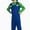 B:Green, variant on Plumber Halloween Cosplay Costume Sets, Funny Cartoon Halloween Cosplay Dress Up Props, Classic Costume Outfits Include Jumpsuit, Hats, Mustache