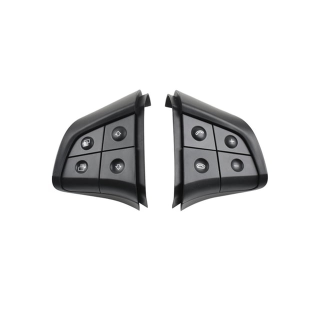 Xingzhi Interior Switch Wireless Controls Button Multifunctional Steering Wheel Key Controlling Controller Vehicle Replacements Black W164 with Base