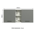thumbnail image 2 of Alacena Gabinete Superior Cocina Madesa Agata 150cm BG, 2 of 5