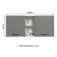 thumbnail image 2 of Alacena Gabinete Superior Cocina Madesa Agata 150cm BG, 2 of 5