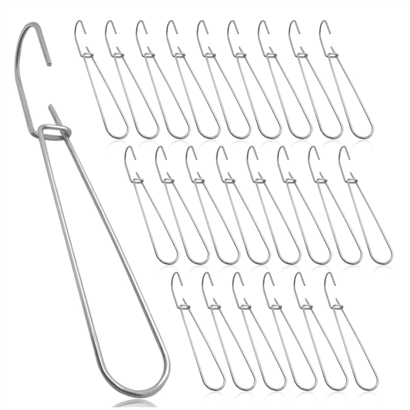 24 Pcs 7.3 Inch Metal Pattern Hooks Sewing Making Hanging Hanger