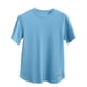 thumbnail image 2 of Playera Elvqul Caballero Algodón Azul Elástica Casual Liso Manga Corta Cuello Redondo Gym, 2 of 9