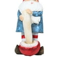 thumbnail image 6 of Festive Holiday Golfer Gnome Using Toadstool Mushroom As Golf Club Figurine, 6 of 11