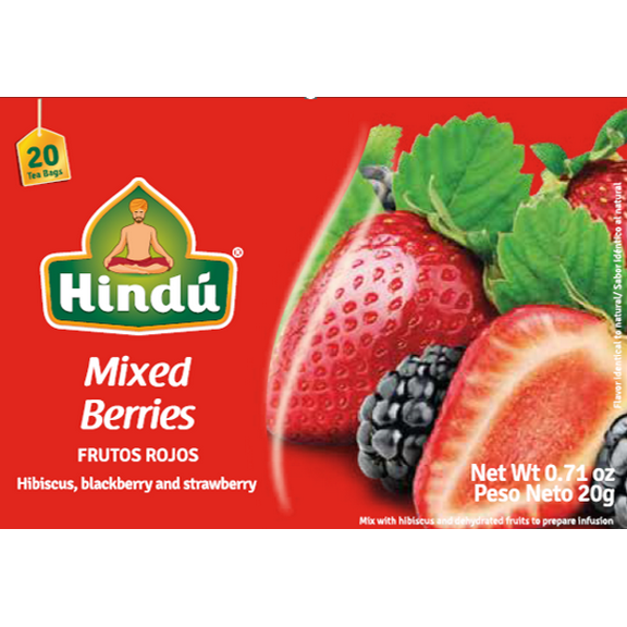 Hindu Mixed berries, 0.68oz, Includes 20 Bags