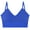 Blue, variant on Bras for Women Ribbed Wirefree Spaghetti Strap Comfort Wirefree Full Support Everyday Bras