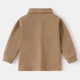 thumbnail image 4 of KAOOCXU Toddler Boys Girls T-Shirt Long Sleeve Casual Solid Gentleman Tops Relaxed Fit Cozy Tee Clothes, 4 of 4