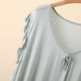 thumbnail image 5 of Pounoo Womens Modal Nightgowns Sleeveless Ruffle Trim Solid Sleep Dresses Casual Loose Lightweight Soft Comfy Sleepwear Gift, 5 of 9