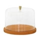 thumbnail image 3 of Soporte de madera para tartas, bandeja multiusos para tartas, ideal para eventos festivos, cumpleaños Marrón L, 3 of 9