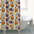 thumbnail image 4 of Pioneer Flower Floral Print Pattern Shower Curtain 72"x84", Bathroom Decorative Shower Curtain Set with 12 Hooks, Waterproof Washable, 4 of 6