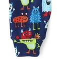 thumbnail image 4 of The Children's Place Baby & Toddler Boys Short Sleeve Cuddly Monster PJs, Sizes NB-6T, 4 of 4