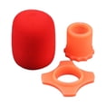 thumbnail image 3 of Espuma de parabrisas de protección de micrófono de mano Strade Fareast Limited resistente antivuelco para KTV Rojo, 3 of 8