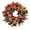 Colorful-M, variant on Fall Pumpkin Wreath with Roses, Artificial Autumn Front Door Hanging Wreath for Thanksgiving and Halloween, Seasonal Porch, Entryway, Mantel and Indoor Wall Harvest Decoration, Colorful-M