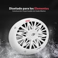 thumbnail image 2 of Bocinas Marinas Dobles de 6x9 Pulgadas Pyle, Sistema de Sonido Estéreo para Exteriores Resistente al Agua, 2 Vías, Potencia 260 Watts, 1 Par, Color Blanco, 2 of 6