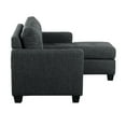 thumbnail image 4 of Pemberly Row Upholstered Reversible Sofa Chaise in Dark Gray, 4 of 7