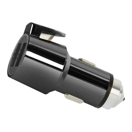 ChargeHub V2 – 3-in-1 Vehicle Emergency Multi-Tool and USB Charger (Black Chrome)
