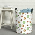 thumbnail image 6 of Sikiie Tree Squirrel Print Round Dirty Clothes Basket, Waterproof Standing Foldable Storage Basket, for Laundry Room, Bedroom, Bathroom Storage-Small, 6 of 6