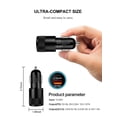 thumbnail image 4 of 38W Dual Car Charger 20W USB-C & 18W USB-A QC3.0 Black M, 4 of 5