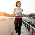 thumbnail image 2 of Unique Bargains 1 Pc Breathable Running Belt Thin Fanny Pack for Sports to Carry Phone Keys Rose Red, 2 of 6