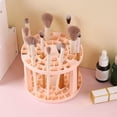 thumbnail image 3 of Makeup Brush Stand Rack,Makeup Brush Drying Rack Upside Down Round Brush Air Drying Rack Plastic Brushes Dryer Holder Display Multifunctional Pen Display Stand Rack(Round Roseate), 3 of 9