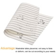 thumbnail image 4 of Uxcell Place Mats, 450x300mm Table Mats Pack of 2 Washable Woven Placemat White, 4 of 6