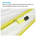 thumbnail image 5 of Uxcell A4 Zip File Pouch Document Folders Mesh Zipper Bags, Yellow 3 Pack, 5 of 5