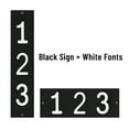 thumbnail image 4 of ColourTree Personalized Floating House Numbers Address Street Sign Plaque in Vertical/Horizontal, Aluminum Modern Front Door Sign - Made In USA (Custom Plate & Fonts Colors/Numbers), 4 of 10