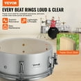 thumbnail image 5 of VEVOR Adult Drum Set, 5-Piece,22 inches Complete Full Size Drum Kit with Bass Toms Snare Floor Drum Adjustable Throne Stands Cymbal Hi-Hat Pedal and Drumsticks, Silver, 5 of 9