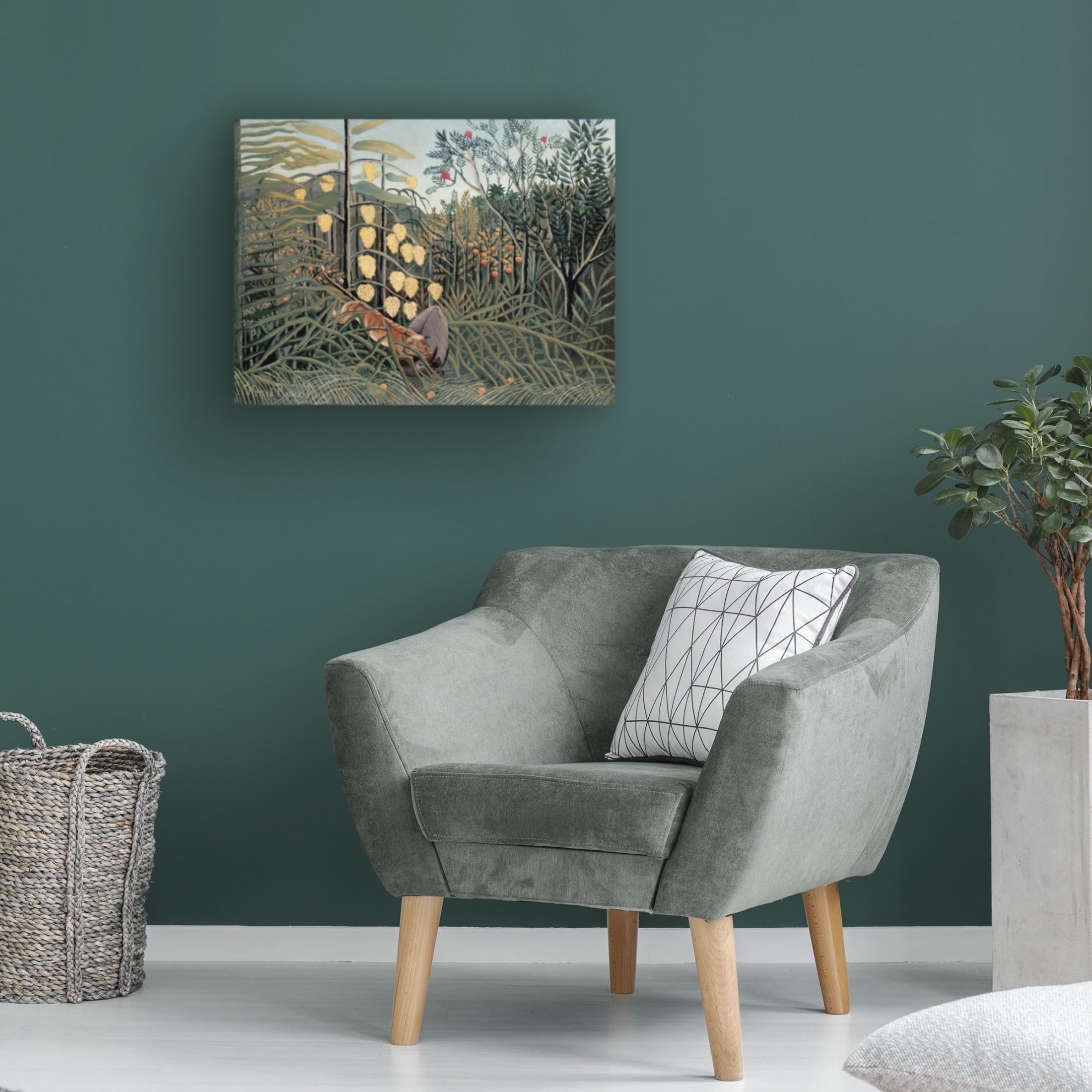 Trademark Fine Art Henri Rousseau Rousseau's Jungle II Canvas Wall Art