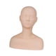 thumbnail image 2 of Cabeza de maniquí de entrenamiento de silicona para s, cabeza de maniquí profesional con hombros para práctica, modelo de cabeza de maquillaje, 2 of 8