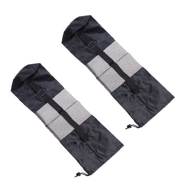 SHISUYAN 2PCS Yoga Mat Storage Bag Mesh Multifunction Large Capacity Adjustable Bag Exercise Bag for Outdoor Fitness