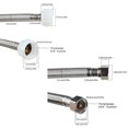 thumbnail image 5 of Toilet Water Supply Connector 3/8 Female Compression Thread x 7/8 Female Ballcock Thread Toilet Water Connectors Hose 40cm, 5 of 5
