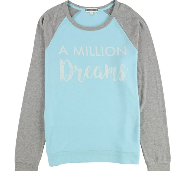 P.J. Salvage Womens A Million Dreams Pajama Sweater, Blue, Medium