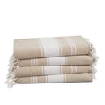 thumbnail image 1 of Toalla de playa LANE LINEN de gran tamaño, 39 x 71 cm, paquete de 4 para adultos, 1 of 6