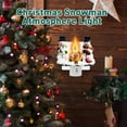thumbnail image 4 of Christmas Present，Snowman Campfire Night Light，4 Inch Resin Rotating Plug Christmas Night Light With Flame Flicker Effect, Suitable For Children's Room, Hallway, Living Room, Staircase Decoration, 4 of 8