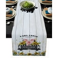 thumbnail image 2 of Table Runner Dresser Scarves 36 Inch Long, Vintage Buffalo Sunflower Truck Pig on Plank Linen Dining Table Runners Farm Floral Plant Tabletop Scarf for Wedding Holiday Party Kitchen, 2 of 7