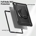 thumbnail image 3 of FJLBDE Case for Samsung Galaxy Tab A11+ Plus 11 Inch 2025/A9+ Plus 2023 with 360 Rotating Stand, Shoulder Strap, Heavy Duty Shockproof Cover, Black, 3 of 7