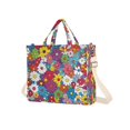 thumbnail image 7 of FORMRS Womens Corduroy Tote Bag Crossbody Shoulder Handbag with Pocket, Whimsical Floral, 7 of 7
