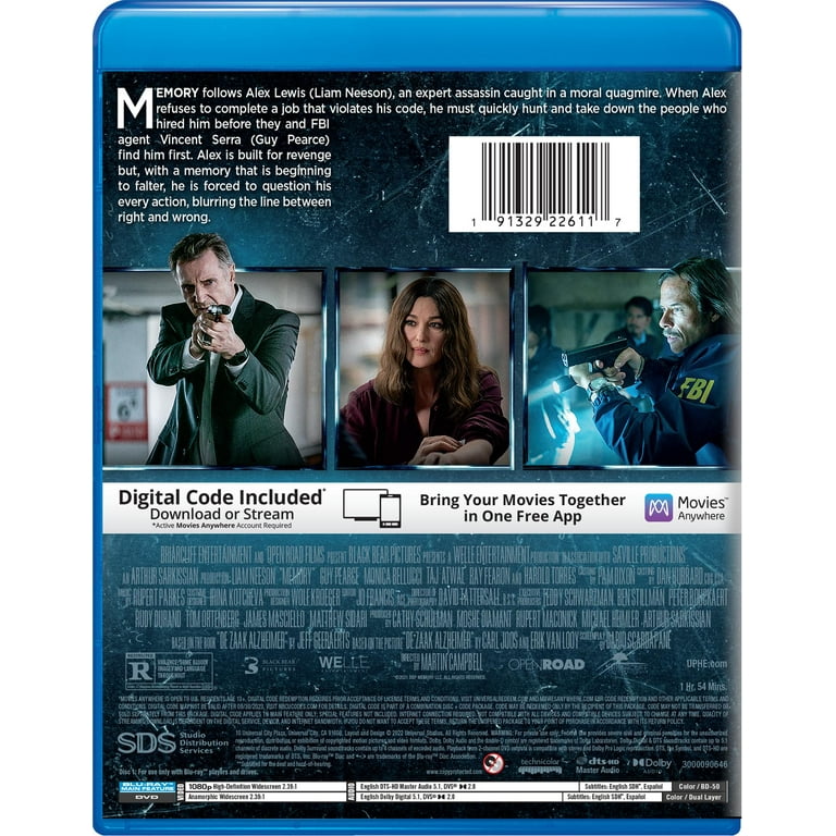 Memory (Blu-ray + DVD + Digital Copy) Memory (Blu-ray + DVD + Digital Copy)