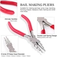 thumbnail image 2 of 3Pcs Jewelry Pliers Kit, Including 6-in-1 Bail Making Looping Pliers, Nylon Jaw Pliers and Bent Nose Micro Pliers for jewelry Making and Other Crafts, 2 of 4