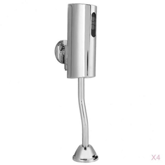 DOLITY 4x Wall Mounted Automatic Infrared Urinal Valve Touchless Toilet Flusher