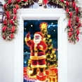 thumbnail image 4 of Decoraciones navideñas de NYlon, puerta fluorescente navideña, cubierta de puerta, fondo, adornos navideños, decoraciones navideñas para exteriores, decoraciones navideñas, decoración navideña, 4 of 6
