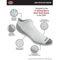 thumbnail image 4 of Dickies Men's Dri-Tech Moisture Control 6 Show Socks, White (12 Pairs), Shoe Size: 6-12, 4 of 4